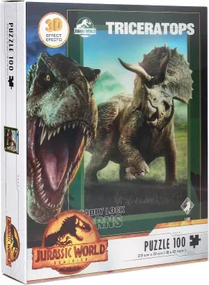 - acceptance theropod rebirth spurge ziggurat ridiculous 8435450255748 SD toys - Puzzle Jurassic World - Triceratops Effet 3D 100Pcs 