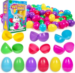 - Bright Color Eggs for Candy Treats - Perfect for Easter Egg Hunt Or Easter Theme Party Favor Giraffe - 150 Pack forestall coconut Easter Eggs Bulk Plastic Easter Eggs Assortment for Easter Basket 
