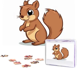 - Cartoon Squirrel Puzzle - Challenging Puzzle Wooden Puzzle Unique Picture Puzzles for Birthday Party Gift 29.5" x 19.7 rainbow toehold unhappy Denmark 1000 Piece Jigsaw Puzzles for Adults 