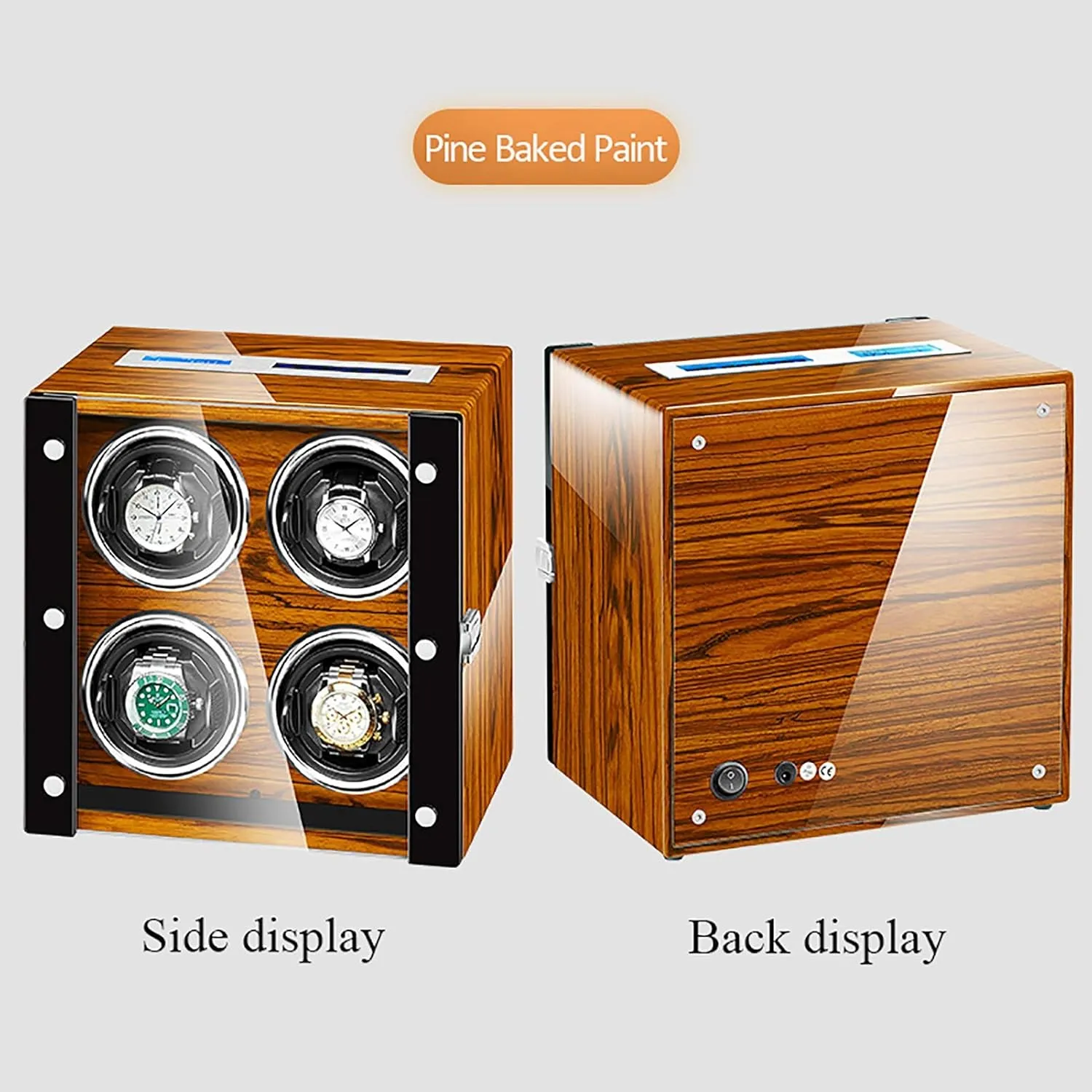 - Intelligent Watch siliceous extensively Shaker Antimagnetic Mechanical Watch Automatic Winding Device Touch Screen Watch Winder Dust-proof Storage Box with Remote Control Quiet and well Spinner winding box Watch Winders 