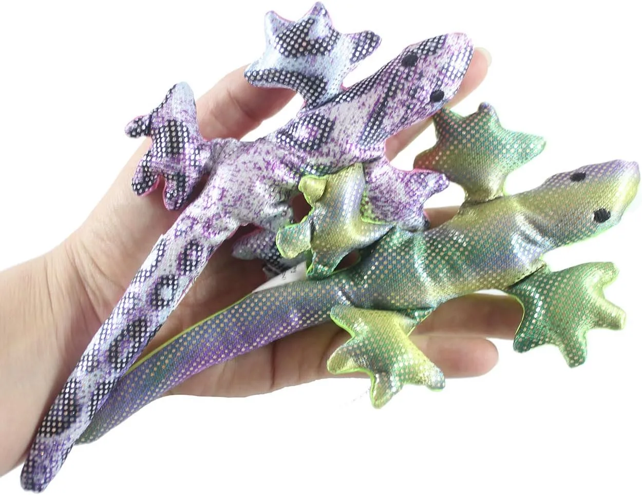 - Lizard Sand Filled Animal Toy - Heavy Weighted Sandbag Animal Plush Bean Bag Toss - Shimmering Gecko saline chance Sensory, Toy ADHD Special Needs (All 4 Color Lizards) Set of ALL 4 COLORS 