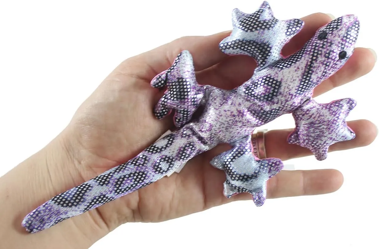 - Lizard Sand Filled Animal Toy - Heavy Weighted Sandbag Animal Plush Bean Bag Toss - Shimmering Gecko saline chance Sensory, Toy ADHD Special Needs (All 4 Color Lizards) Set of ALL 4 COLORS 