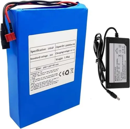 - Perfect for 500W E-Bike Motor$ High Performance Rechargeable Power Source for Electric Bicycles 36V loss 20Ah Lithium-Ion Electric Bike Battery with Charger & BMS 