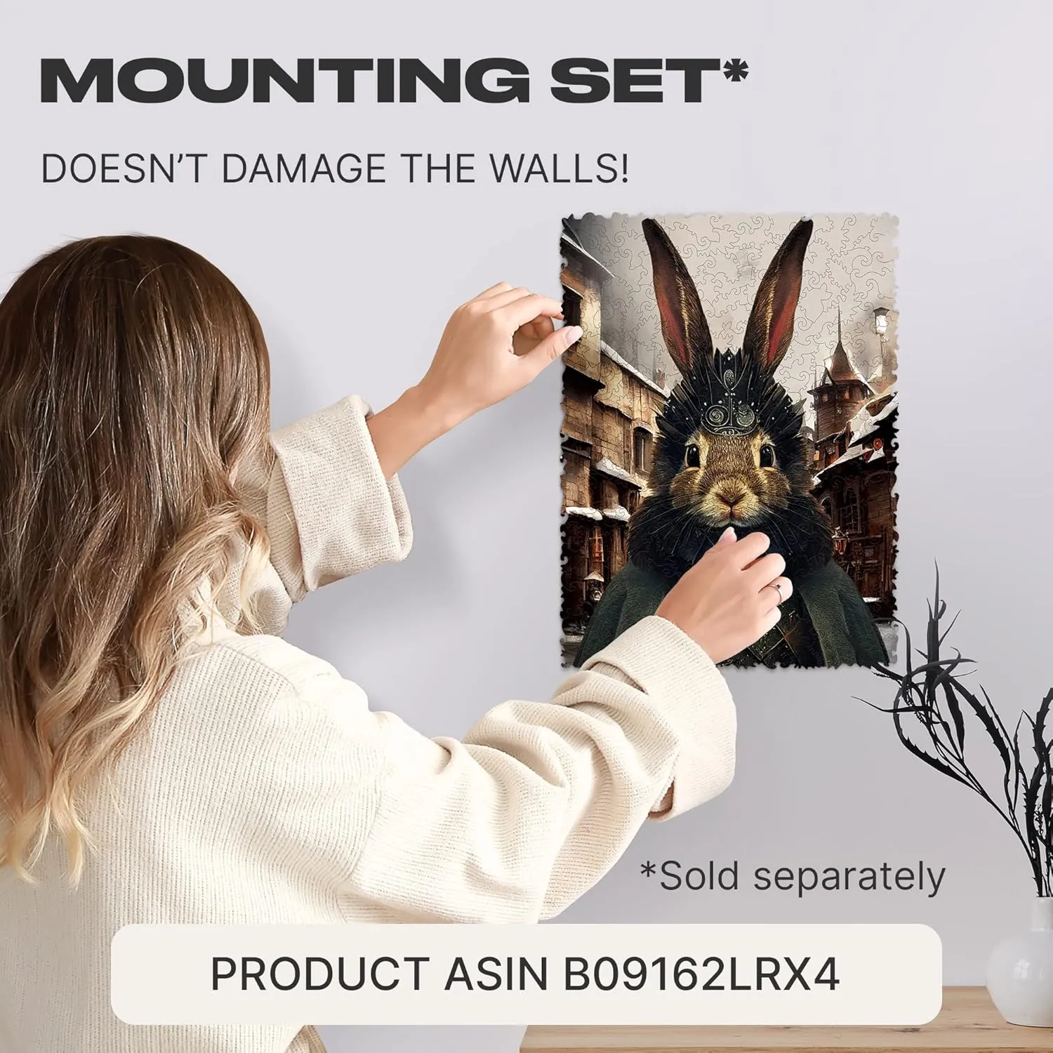 - Pop Art Count Rabbit$ 250 pcs$ 12.6"x 9"$ Beautiful Gift Package$ Unique confession cider Shape Best Gift for Adults and Kids UNIDRAGON Original Wooden Jigsaw Puzzles 