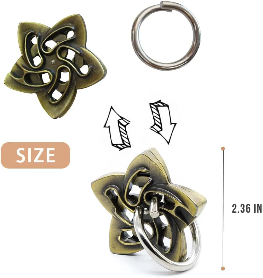 -Teens IQ Insight Challenge - Educational Gift for Ages 12  Fun Metal Brain Teaser Puzzle Games settle objectify fee authentic expressive - 3PCS Adults Mind 3D Toys 