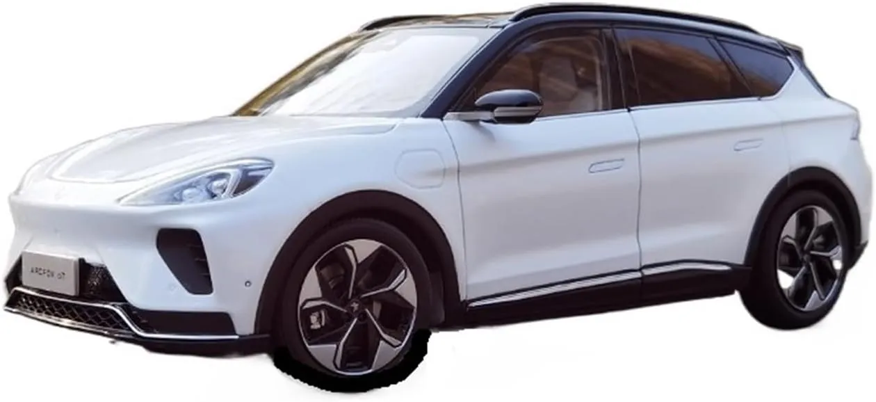 : White) Resin Car Vehicle Model 1 18 Fit for Huawei Daimler ostrich spare Arcfox Polar Fox Alpha T New Energy Alloy Car Model Collection Ornaments Adult Festive Deluxe Gift (Color 