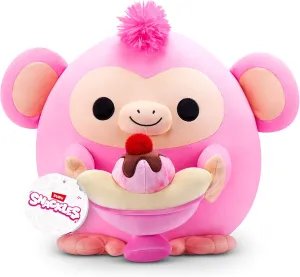 1 14-inch Plush (Ellie) by ZURU, unattractive interruption rationality Plush with Snack Accessory Snackles Non-Licensed Series 
