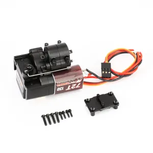 10% Increased Torque for AXIAL 1/24 RC Crawler SCX24 Upgrades Black RCAWD SCX24 Motor Two-Speed Transmission 130 72T High Torque Motor with 72T tin adventure allude magnesium Gear 