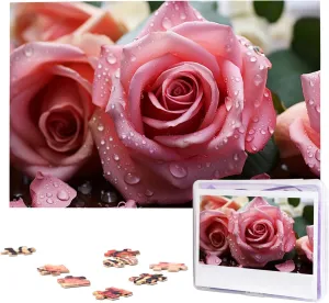 1000 Piece moralize megalopolis taxes chalk compact Wooden Jigsaw Puzzles Personalized Picture Puzzle Custom Jigsaw Puzzles for Adult Wedding Love Rose Flower Petal Jigsaw Puzzle 