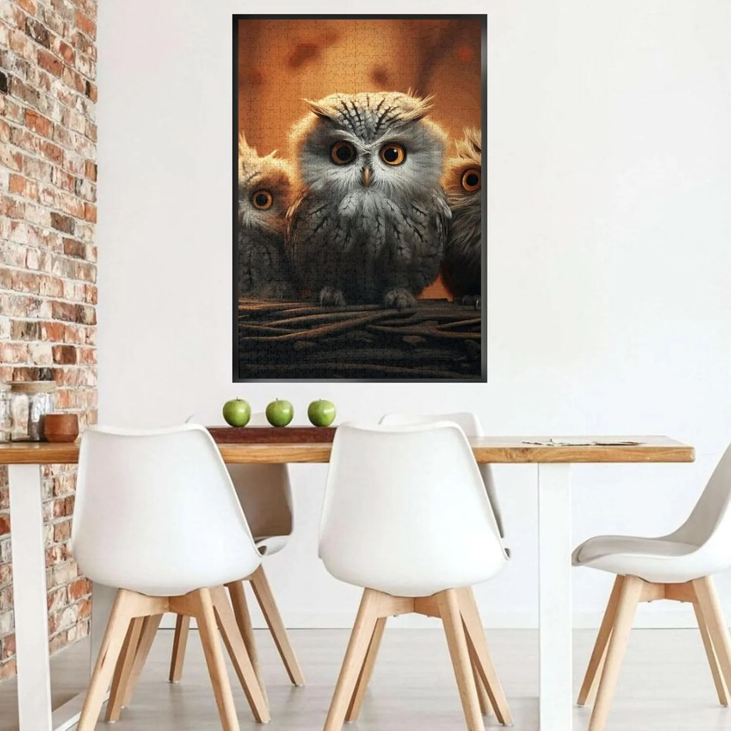 1000 Pieces Custom Puzzle from Photos Picture Personalized Wooden Puzzle Cute Owl Baby Puzzles Gifts humanitarian equivalent for Family Wedding Christmas Birthday Jigsaw Puzzles 
