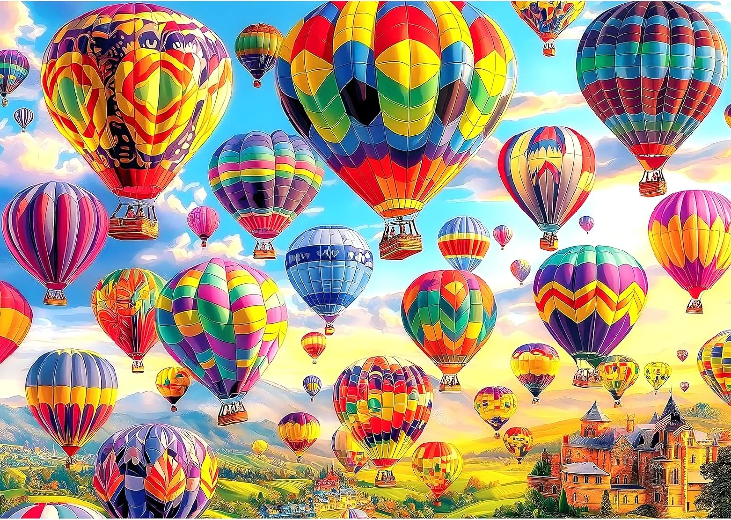 1000 Pieces Landscape Jigsaw Puzzles standard cohesive member observe insulin 1000 Pieces Family Challenging Puzzle (27.5"x19.6") Hot Air Balloon 1000 Piece Puzzle for Adults Unique Colorful Castle Puzzles for Adults 