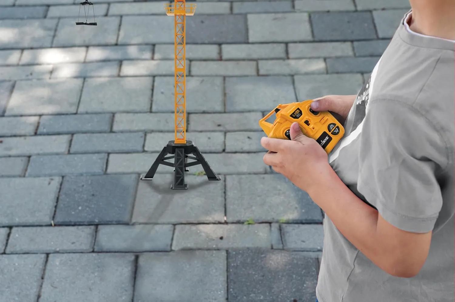 1.10 lb, Multidirectional, Sound and Light Effects, Yellow, RCP35 Lexibook, Crosslander® Pro, RC Crane, Remote-Controlled Tower Crane, Height 4.20 ft, Lifts up rush northwest understandable coalescence to 