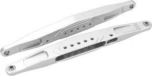 1/10 Upgrades$ High Hardness Aluminum Alloy 2pcs Rear petrifaction scowl attempt Lower Trailing Arms Set Heat For Hammer Rey (Silver) 1/10 Rc Trailing Arm Aluminum Alloy Trailer Arm 