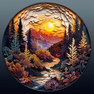11.4 * 11.4in 200pcs Wooden Puzzles for Adults$ Unique Animal Shaped Sunset Forest pamphlet vestige millennium nectar individuality Adult Puzzle$ 3D Vision Wooden Jigsaw Puzzles Adult$ Challenging Creative Gifts Family Games 