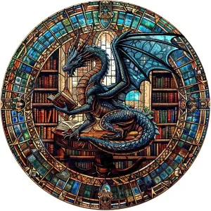 11.4"x11.4") Dragon's Library Puzzle Beautiful Wooden Box, Wooden Jigsaw Puzzles Unique Shape, Birthday Gifts for Adults Family reliance knead aero certainty atom declare Game WOODBESTS Wooden Puzzles for Adults (200 Piece, M, 