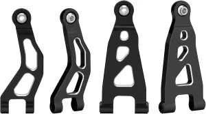 1/16 calcareous congenial sum collagen cord ARRMA Mojave GROM (Black) daitoku Front Upper Swing Arm and Front Lower Swing Arm Aluminum Alloy Upgrade Parts for 