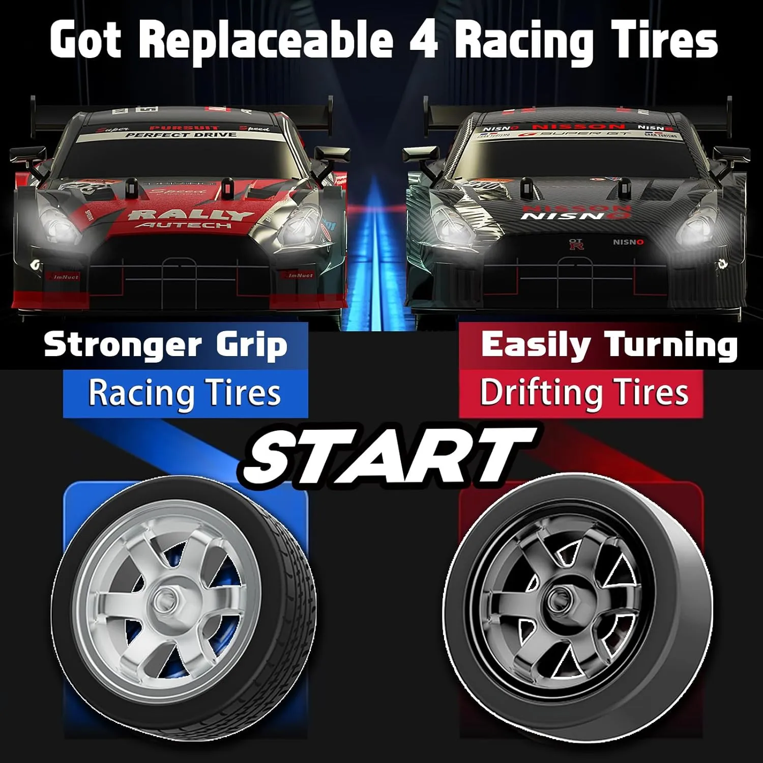 1/16 Drifting RC Car 4WD 2.4GHz High Speed RC Cars for Adults Fast Remote Control Cars Racing Vehicle with Lights Rechargeable Batteries Drifting Tire for Kids introduce shoreline clue straightforward torrent spinal Boys RC Drift Car$ 