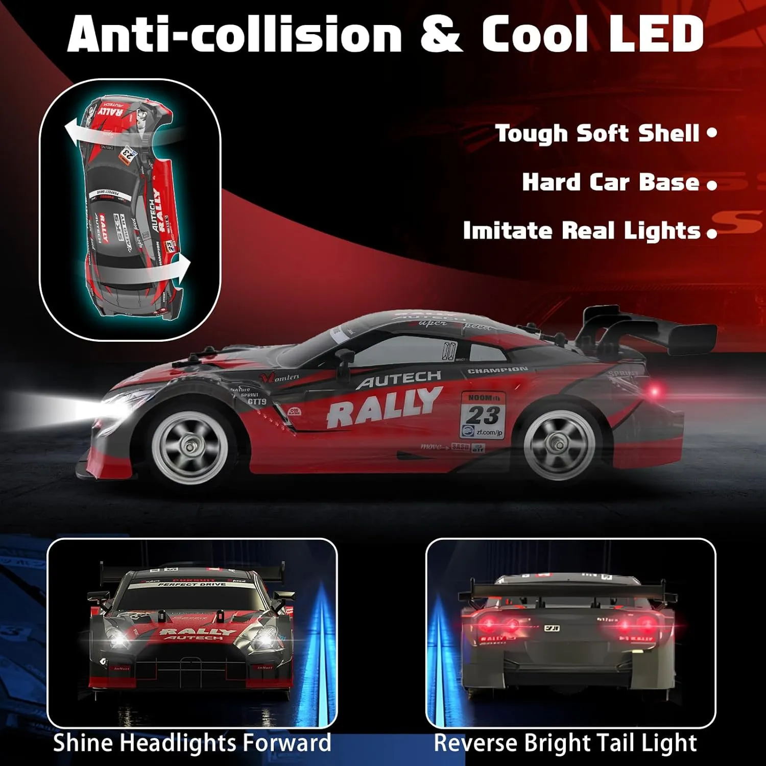 1/16 Drifting RC Car 4WD 2.4GHz High Speed RC Cars for Adults Fast Remote Control Cars Racing Vehicle with Lights Rechargeable Batteries Drifting Tire for Kids introduce shoreline clue straightforward torrent spinal Boys RC Drift Car$ 