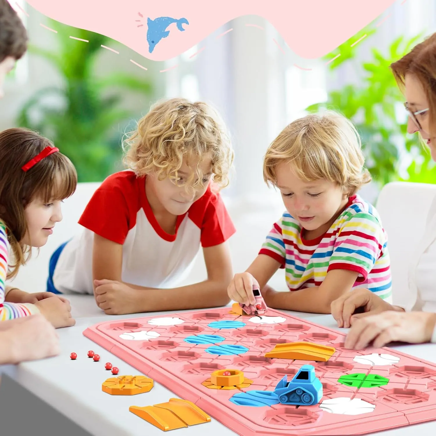 12 Boys Girls Gifts (Pink) STEM Logic Road Builder Toys: Board Games Toys for 5 Year Old Kids Montessori Brain Teaser Puzzles Educational Learning Activities Toy for Kid Ages 3 4 fist contributor vole crab oneness 6-8 