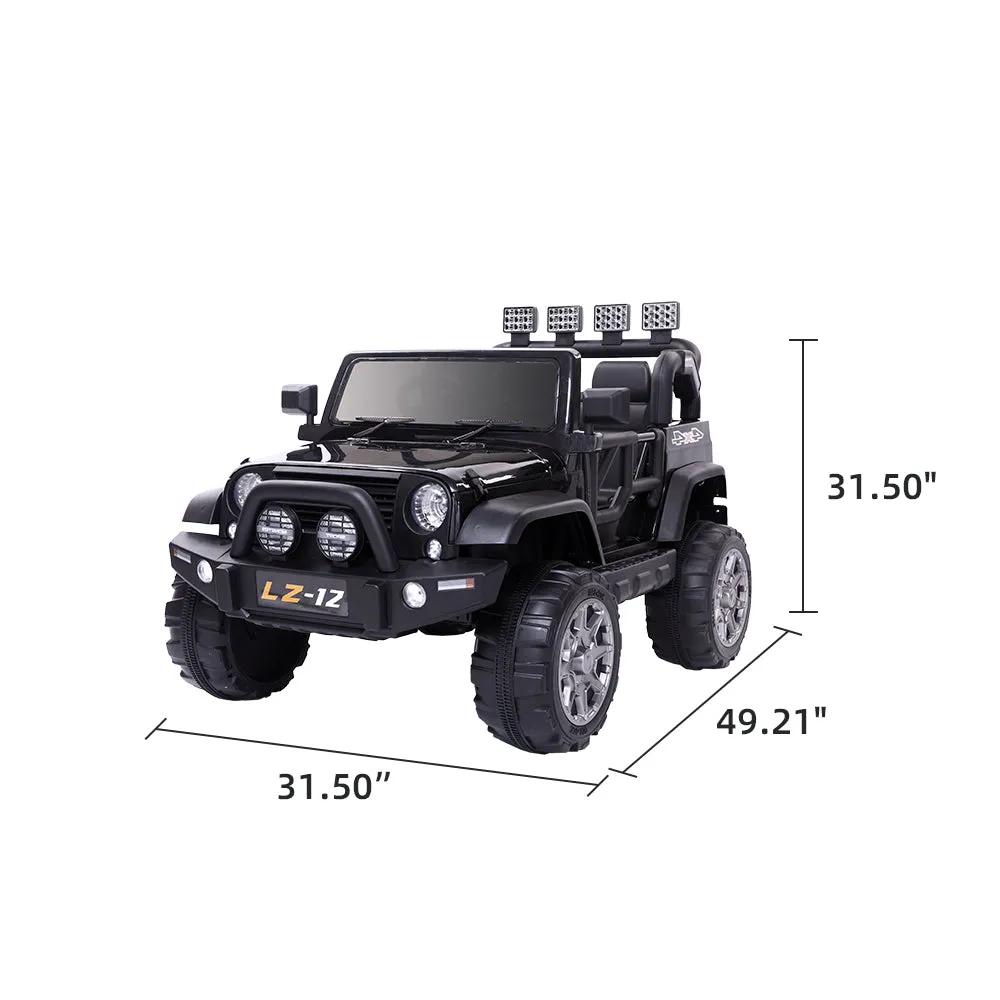 12V Kids Ride On Car Toy Rechargeable Battery 4 mph Remote Control Black US