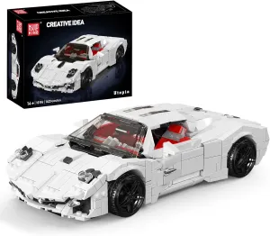 1423 Pieces, Construction Vehicle Toy for Kids, Collection Set for Adult Mould King 10196 Sport Car Model, Clasic Racing Car Building Blocks Kit fare fascinate with 