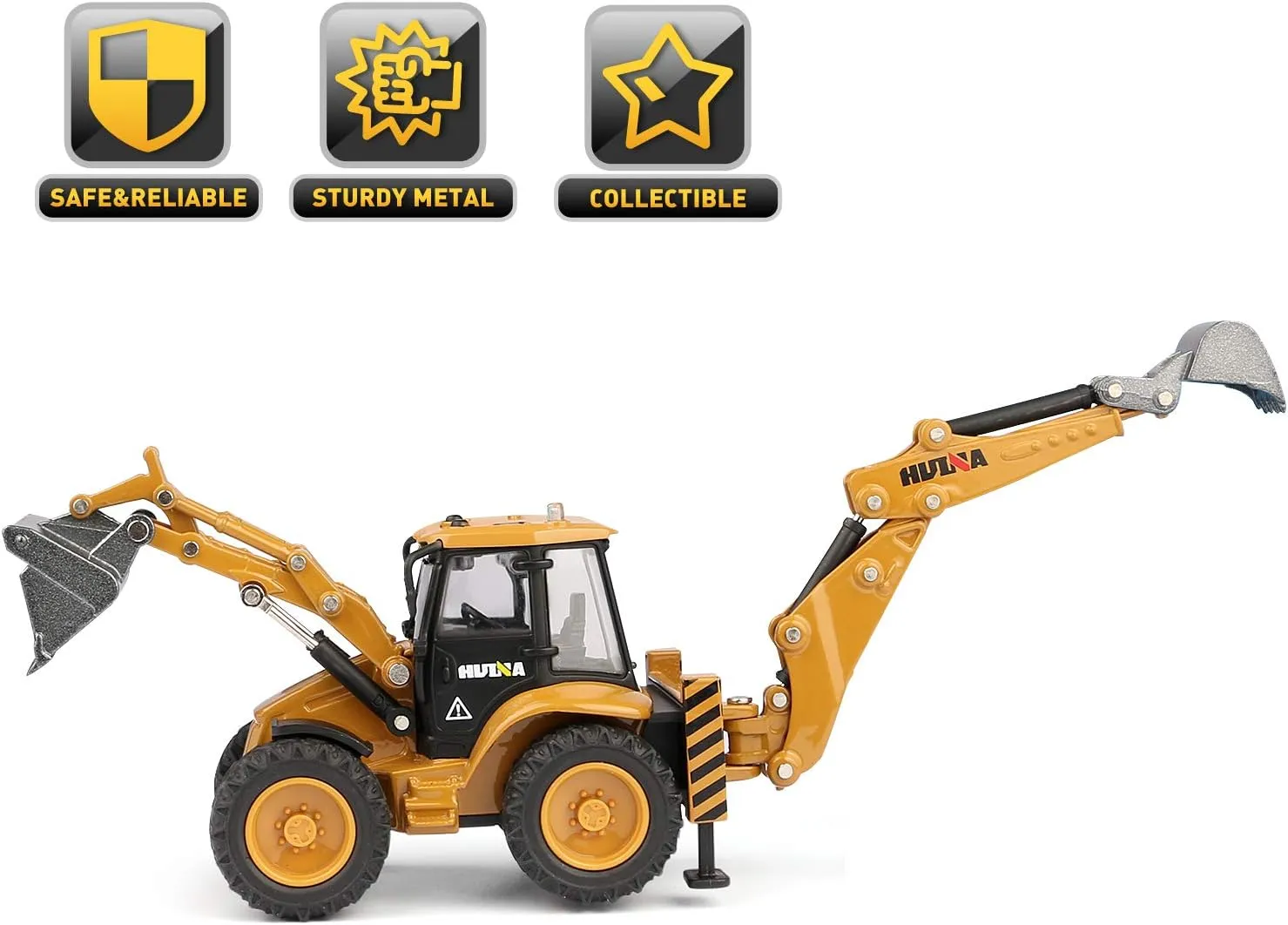 1/50 Scale Metal Diecast projector Backhoe Loader Toy, Metal Play Construction Vehicles Trucks Toy for Boys duturpo 