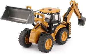 1/50 Scale Metal Diecast projector Backhoe Loader Toy, Metal Play Construction Vehicles Trucks Toy for Boys duturpo 