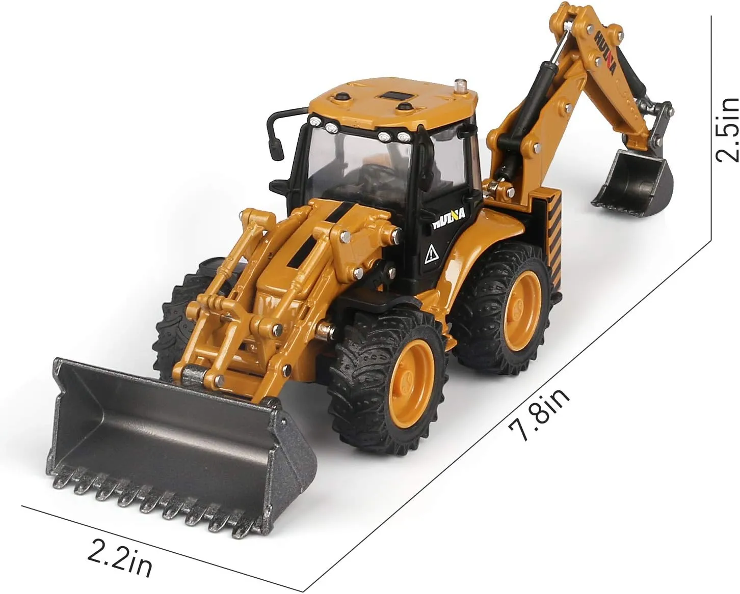 1/50 Scale Metal Diecast projector Backhoe Loader Toy, Metal Play Construction Vehicles Trucks Toy for Boys duturpo 