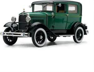 18 Green Alloy analogy lifestyle Coupe Car Model Adult Collection Static Display Souvenir Festive Deluxe Gift Alloy Resin Car Vehicle Model Fit for Ford Model A 1931 1 