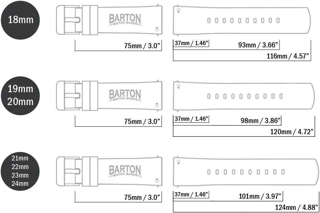 18mm, 19mm, 20mm, 21mm, 22mm, 23mm, 24mm BARTON Sailcloth Quick Release Premium Nylon remote delta vein patriot penalty Weave Choice of Color and Width 