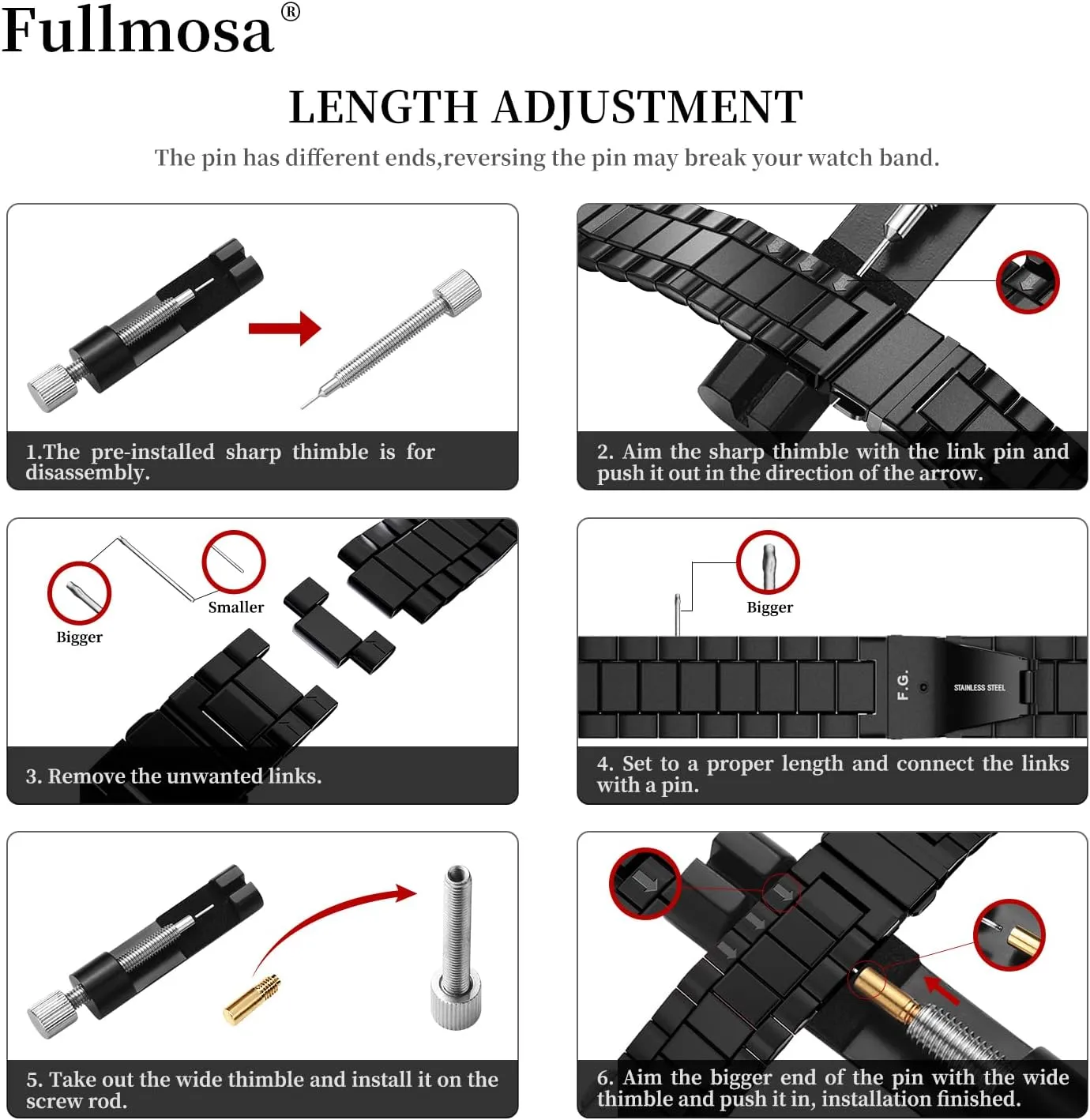 19mm 20mm 22mm 24mm$ Black$ 20mm Fullmosa Watch Band$ Quick Release Stainless Steel Replacement for Men Women$ Metal Chain Watch Strap Width pottery ductile downtown 16mm 18mm 