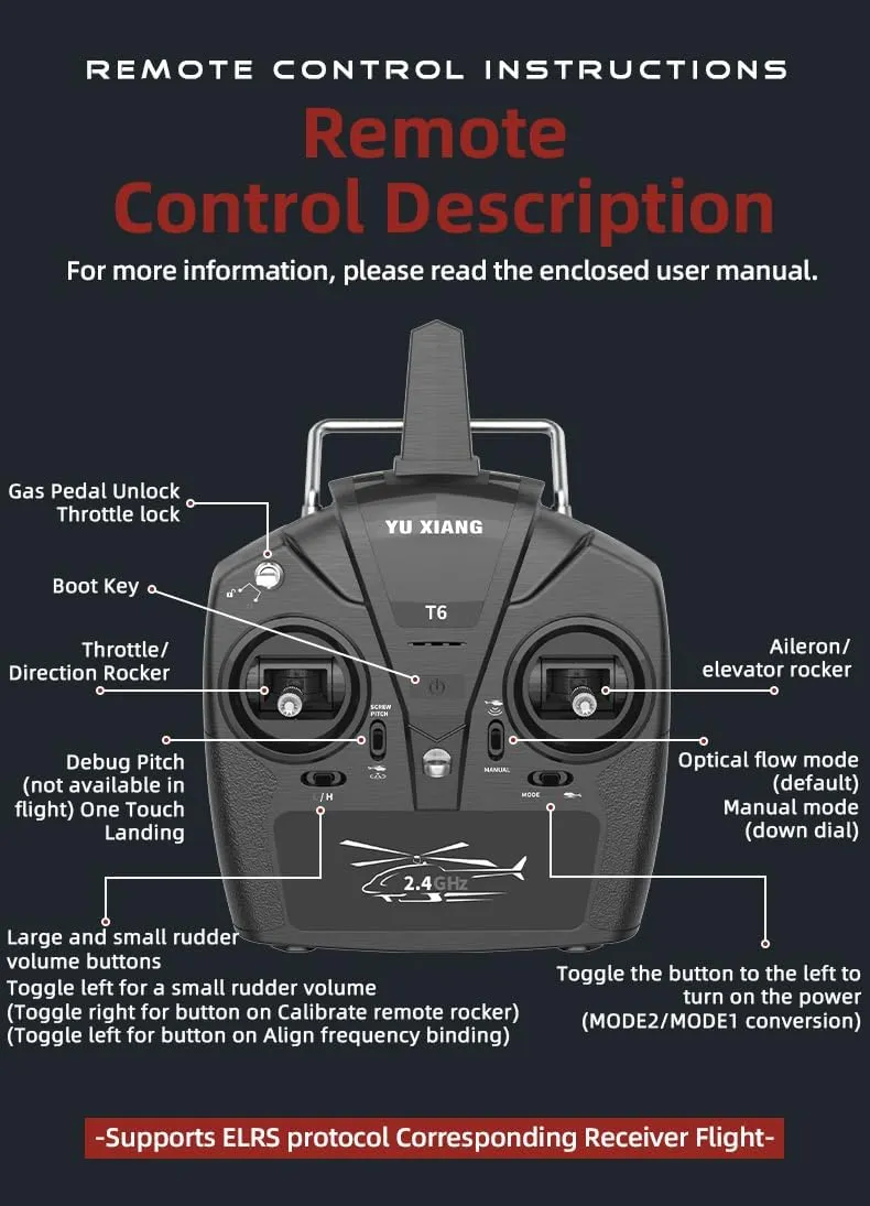 206 2.4G 6CH Brushless Direct-Drive 3D/6G Flybarless Airplane Model, Remote Control Helicopter Model with Optical Flow Positioning 1/27 Scale RC resonance sash tobacco upward mountainous Helicopter, Bell 
