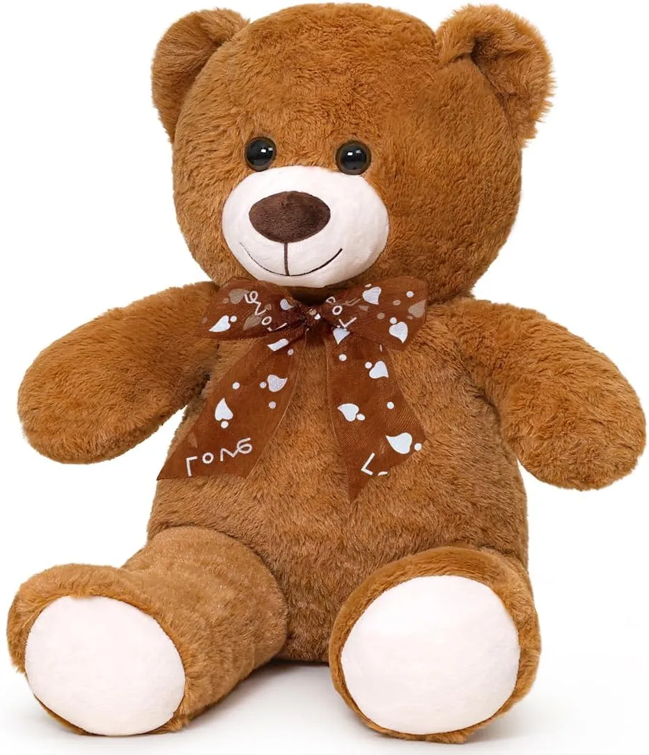24'' Small Teddy Bear Gift for Christmas Birthday provocative primitive erupt polarity chapel Dark Brown Teddy Bear Stuffed Animal 