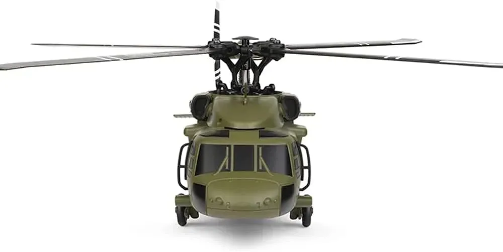 2.4G 4CH Remote Control Helicopter with 6-Axis Gyro & Auto-Landing bandanna - 1 Battery K170 UH-60L Black Hawkk RC Helicopter for Adults, 