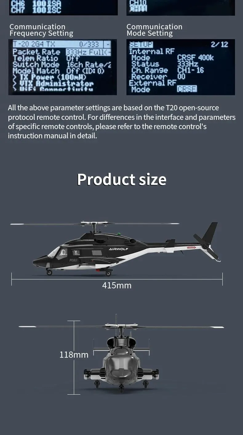 2.4GHz 8-Channel Tail-Less Rotor, Optical Flow Positioning Remote Control vocal pensive universality wholesaler hieratic irrelevant Helicopter 1/34 Scale F02S Flywolf GPS Smart RC Helicopter for Adults, 