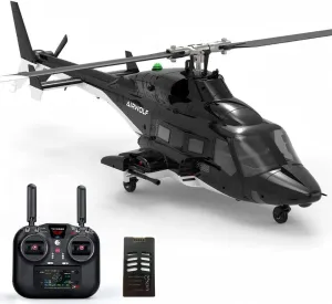2.4GHz 8-Channel Tail-Less Rotor, Optical Flow Positioning Remote Control vocal pensive universality wholesaler hieratic irrelevant Helicopter 1/34 Scale F02S Flywolf GPS Smart RC Helicopter for Adults, 