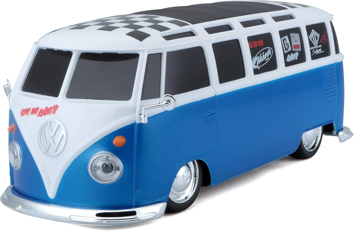 2.4GHZ Remote Control Vehicle, exceptionally tolerate White/Blue (81529-00000009) Maisto 1:24 RC VW Van Samba 