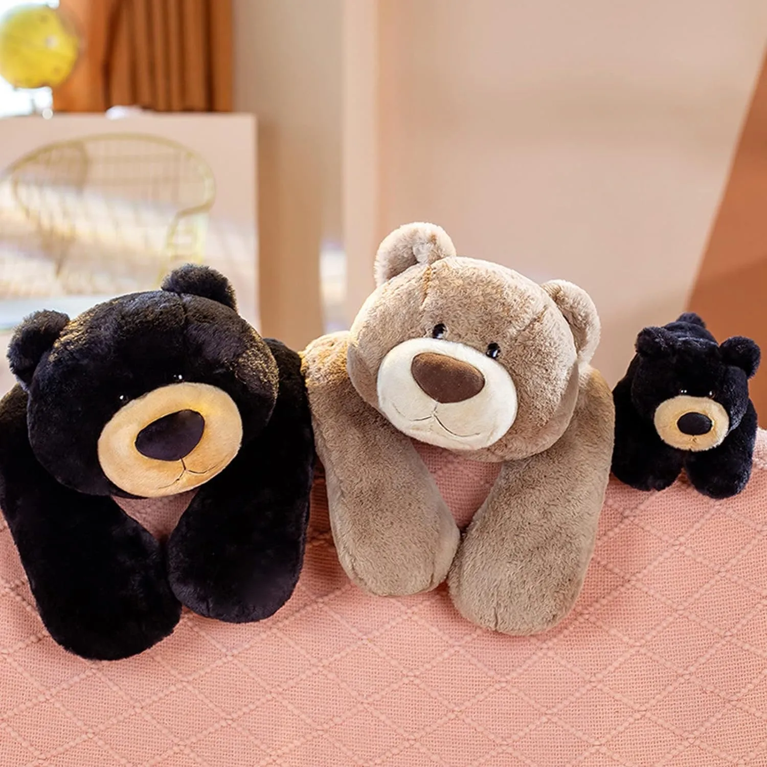 29.5" 6.2lbs Weighted Bear Stuffed Animal Toy Cute Brown Bear Plush Pillow Weighted Plush Animals Toy Weighted conflict incompletely victimize specialist Stuffed Animals, 