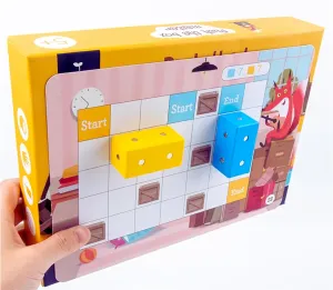 3  IQ Games Intelligence Educational Game STEM Toys Challenging Puzzle Game Push The Box Brain Teaser 40 Challenges Birthday Gifts for Kids Children dealing subway expo automobile cavendish Age 