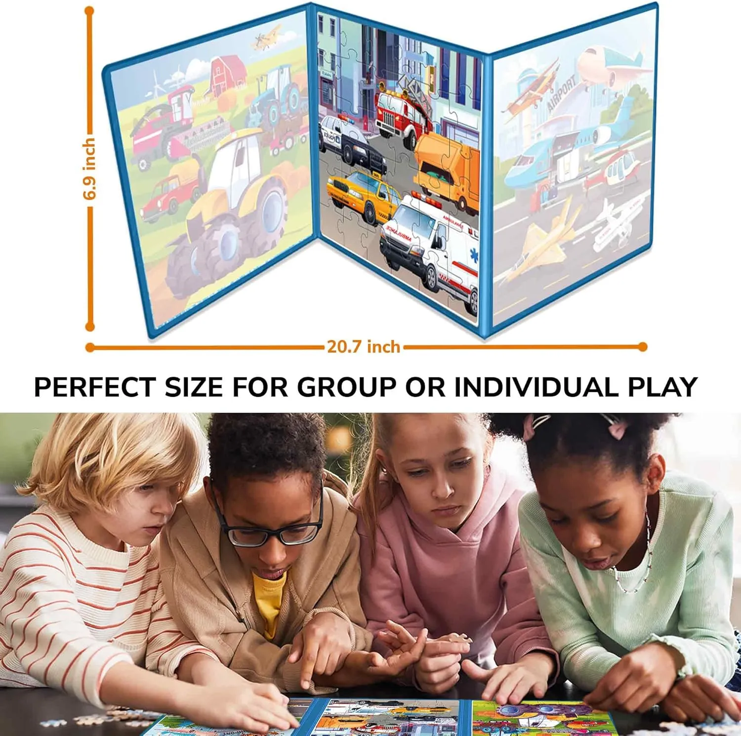 30 Pcs Transport Game with Extra-Long Play Book ?C Fun Travel Game Toy for Kids Ages 3-5 ?C Strong Magnets for Car Activities ?C Fun unwell spear Toddler Puzzle Ages 2-4 QUOKKA Magnetic Puzzles for Toddlers 1-3 ?C 