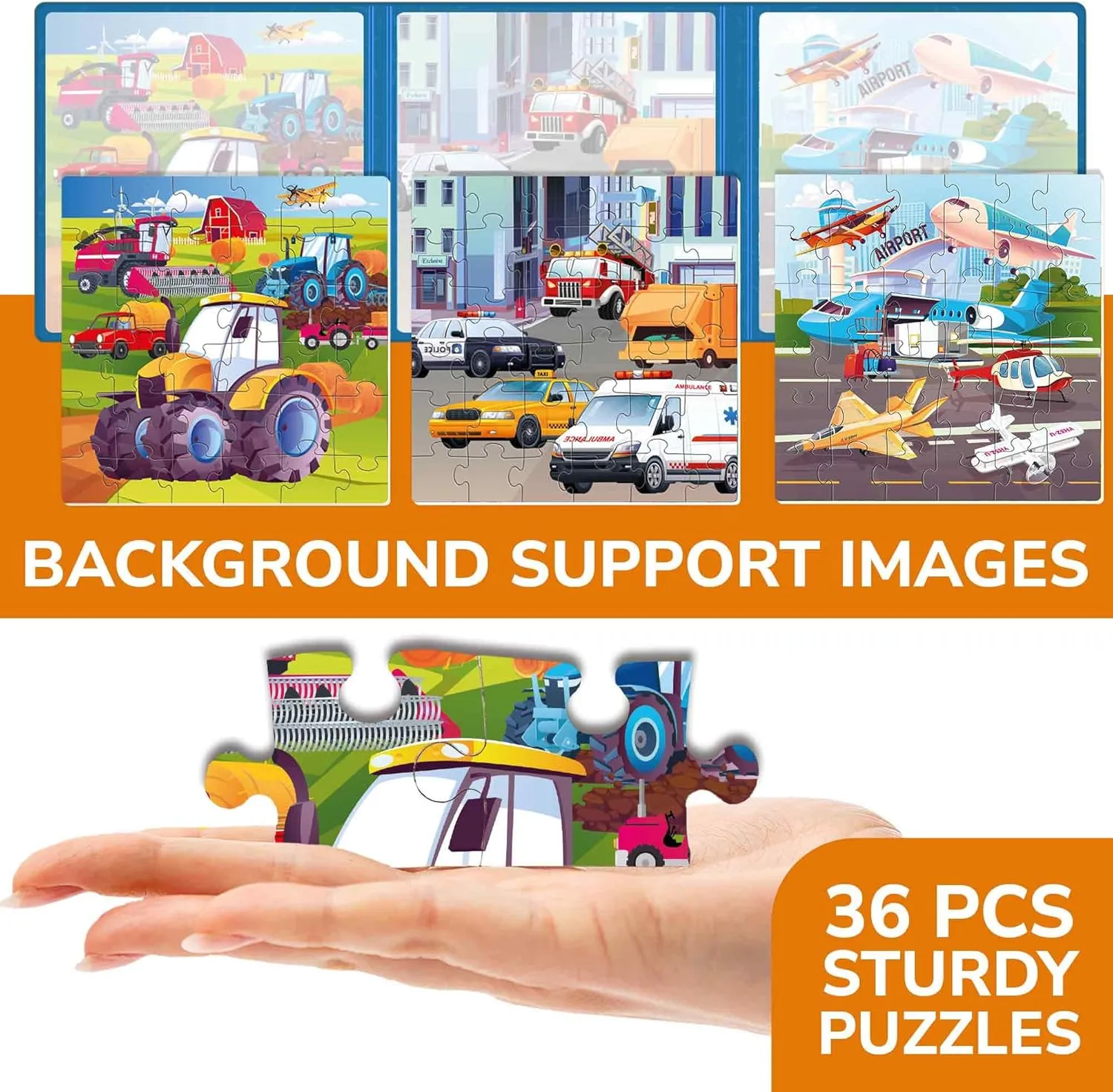 30 Pcs Transport Game with Extra-Long Play Book ?C Fun Travel Game Toy for Kids Ages 3-5 ?C Strong Magnets for Car Activities ?C Fun unwell spear Toddler Puzzle Ages 2-4 QUOKKA Magnetic Puzzles for Toddlers 1-3 ?C 