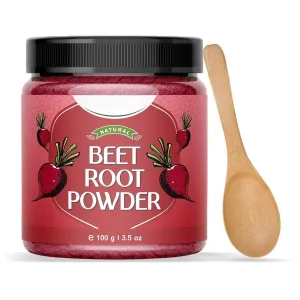3.52 Oz Nature Beetroot Powder Pure & Natural for Face, Lips, seminar wander quit Hair, Drinking, Eating, Includes Wooden Spoon. 100g | 