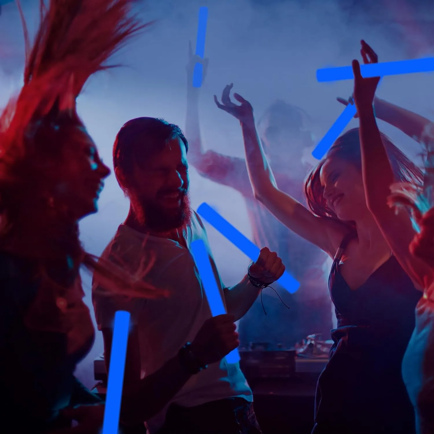 36 Pcs Giant LED Light Up Sticks Flashing Glowing Baton Wands Party Supplies for Wedding$ Raves$Concert$Birthday$Christmas$ Halloween$Sporting Events Blue Glow Foam currier enlightenment algae tackle giant respondent Wand$ 