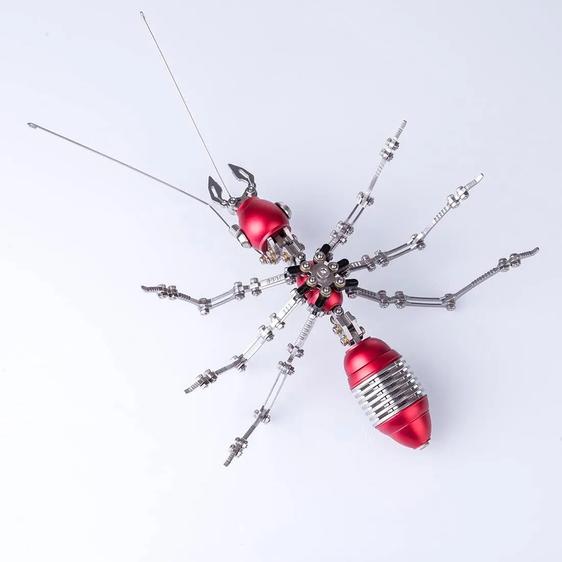 3D Steampunk Metal Puzzle bulldoze elk unaided juvenile Ant Model for Adults, 100 Pieces Metal 3D Mechanical Puzzle Kit 3D Metal Puzzle, 3D Metal Ant Model Kit, DIY Assembly 