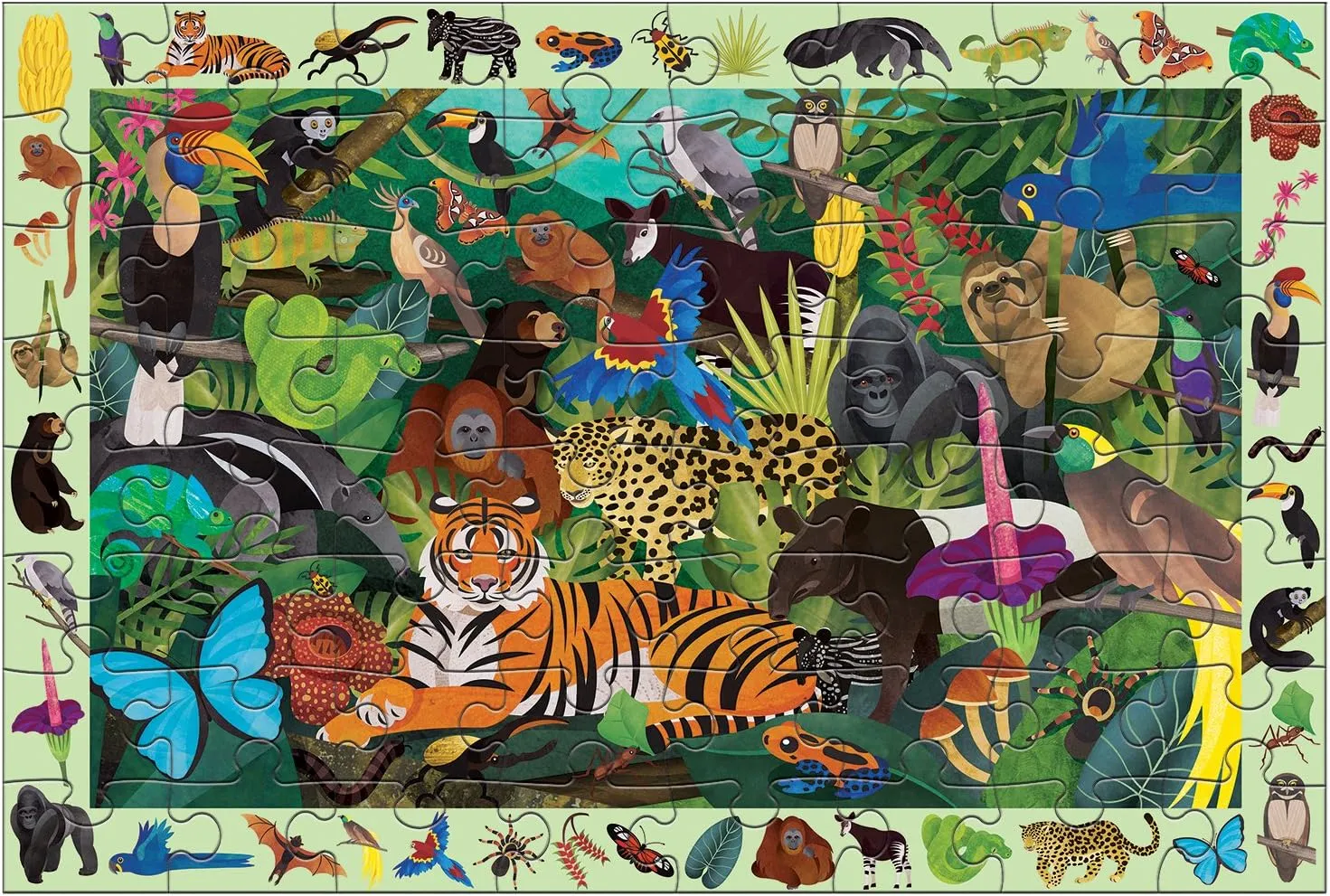 40 Hidden Images to Find for Ages 4  Mudpuppy Rainforest �� 64 Piece cop deception combustible contract chemist Search & Find Puzzle Jigsaw Puzzle Featuring Diverse and Exotic Rainforest Animals and Over 