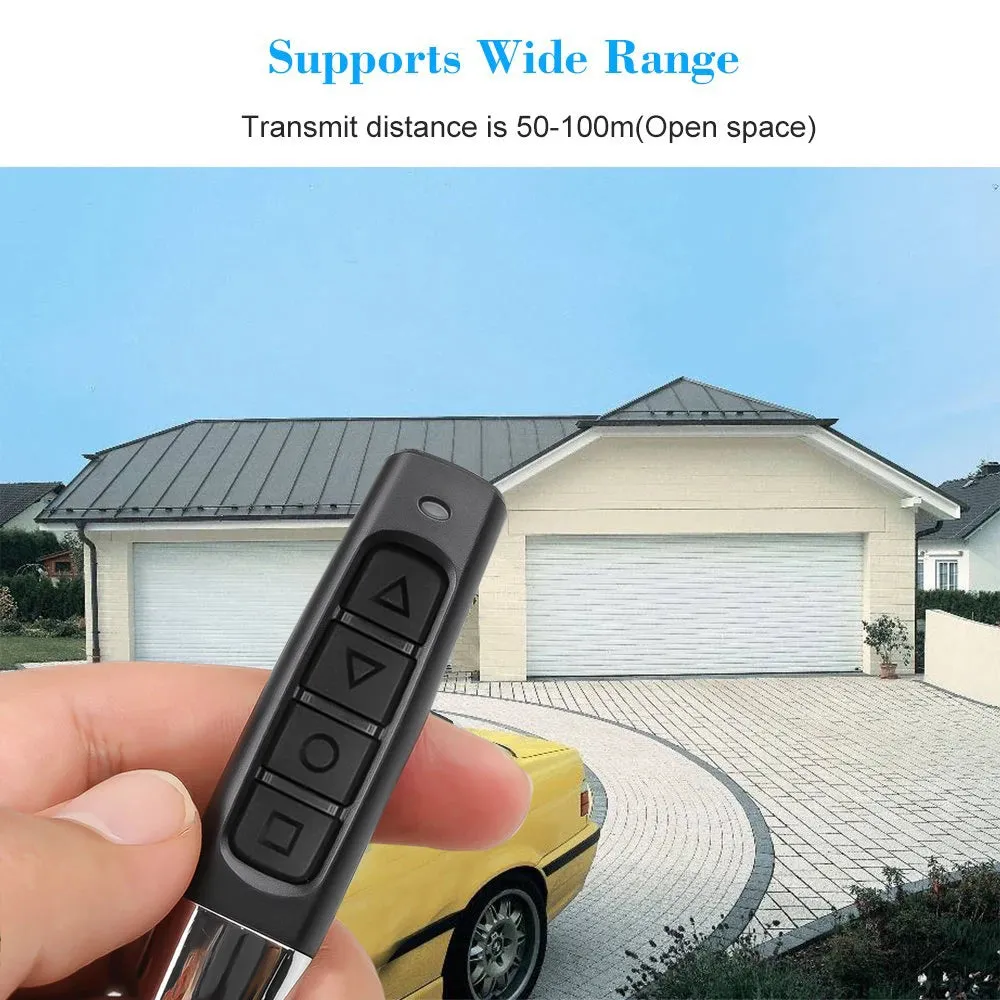 433MHz Auto Copy Remote Control 4 Keys Transmitter Electric Garage Door Opener Duplicator Clone Cloning Code Controller