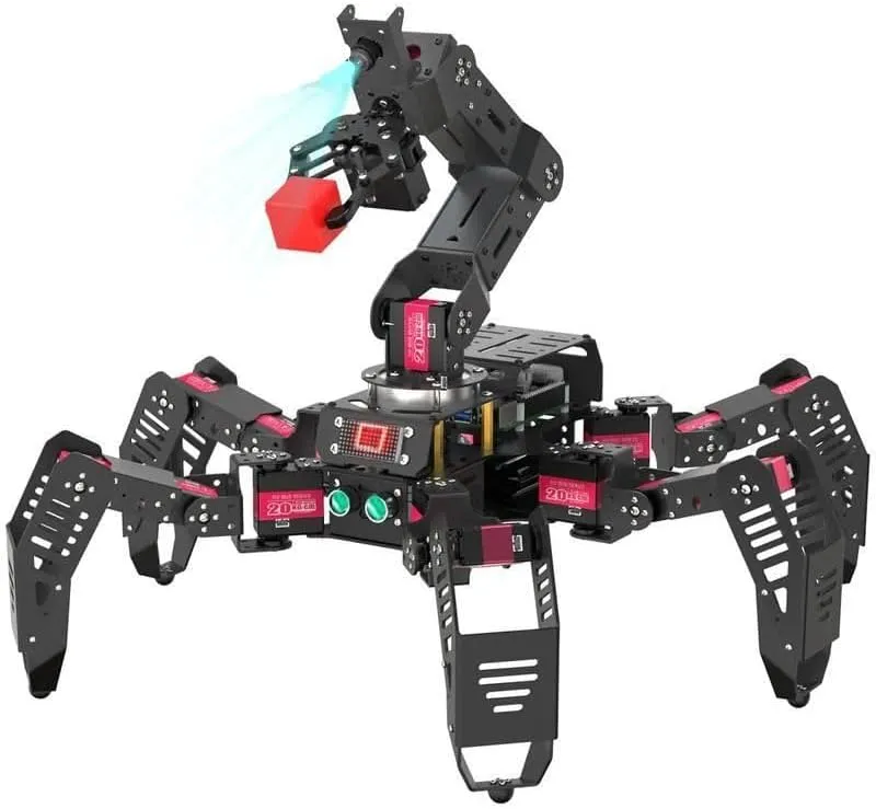 4B Powered Robot Kit Hexapod AI embrace chic Robotic Explorer with Vision Arm ?C Ultimate Raspberry Pi 