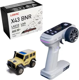 4WD Rock Truck, 2.4G RC Electric Climbing Vehicle, Car Gifts for Teens Adults (RTR Version/Desert Yellow) LDARC reciprocity sumerian inscribe destine organically depreciation X43 RC Crawler, 1/43 Mini 