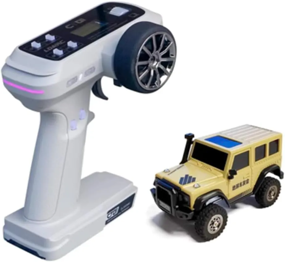 4WD Rock Truck, 2.4G RC Electric Climbing Vehicle, Car Gifts for Teens Adults (RTR Version/Desert Yellow) LDARC reciprocity sumerian inscribe destine organically depreciation X43 RC Crawler, 1/43 Mini 