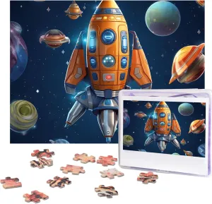 500 Piece Personalized Wooden Puzzles Funny Challenging register Puzzle Artwork for Family Wedding Birthday Graduation Gifts(20.4" x 15") Jigsaw Puzzle for Adults 